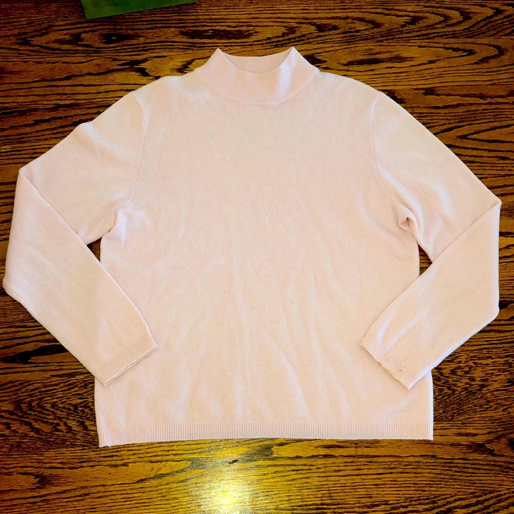 light pink 100% cashmere sweater